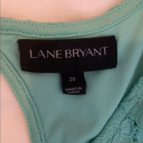 Teal Lace, knee length dress with Keyhole Back - Picture 3 of 3